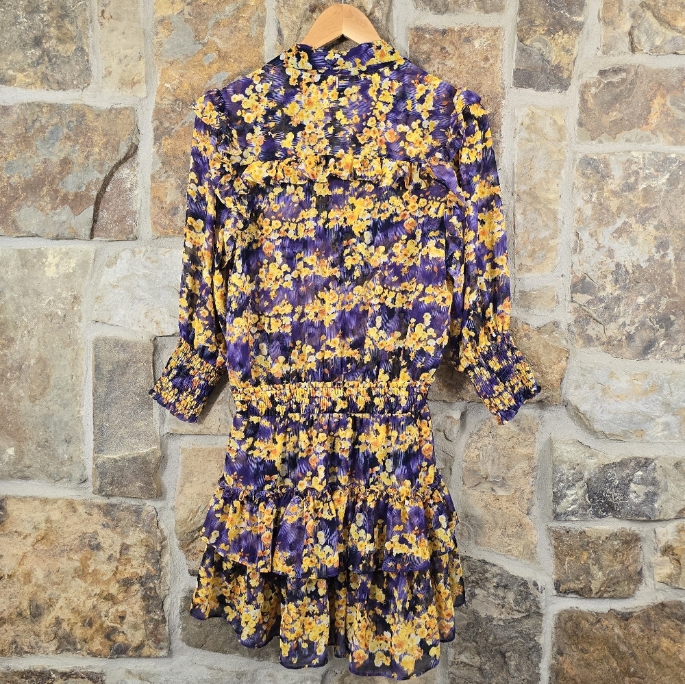 Misa Riona Tiered Ruffle Floral Mini Dress - Picture 7 of 11